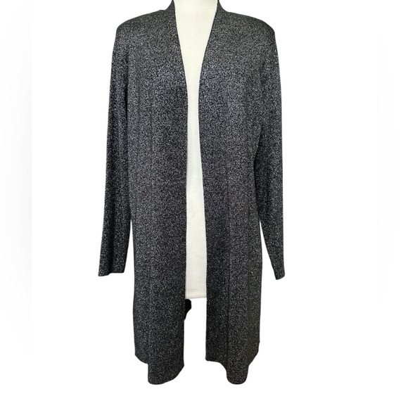 Susan Graver Jackets & Blazers - Black and silver cardigan